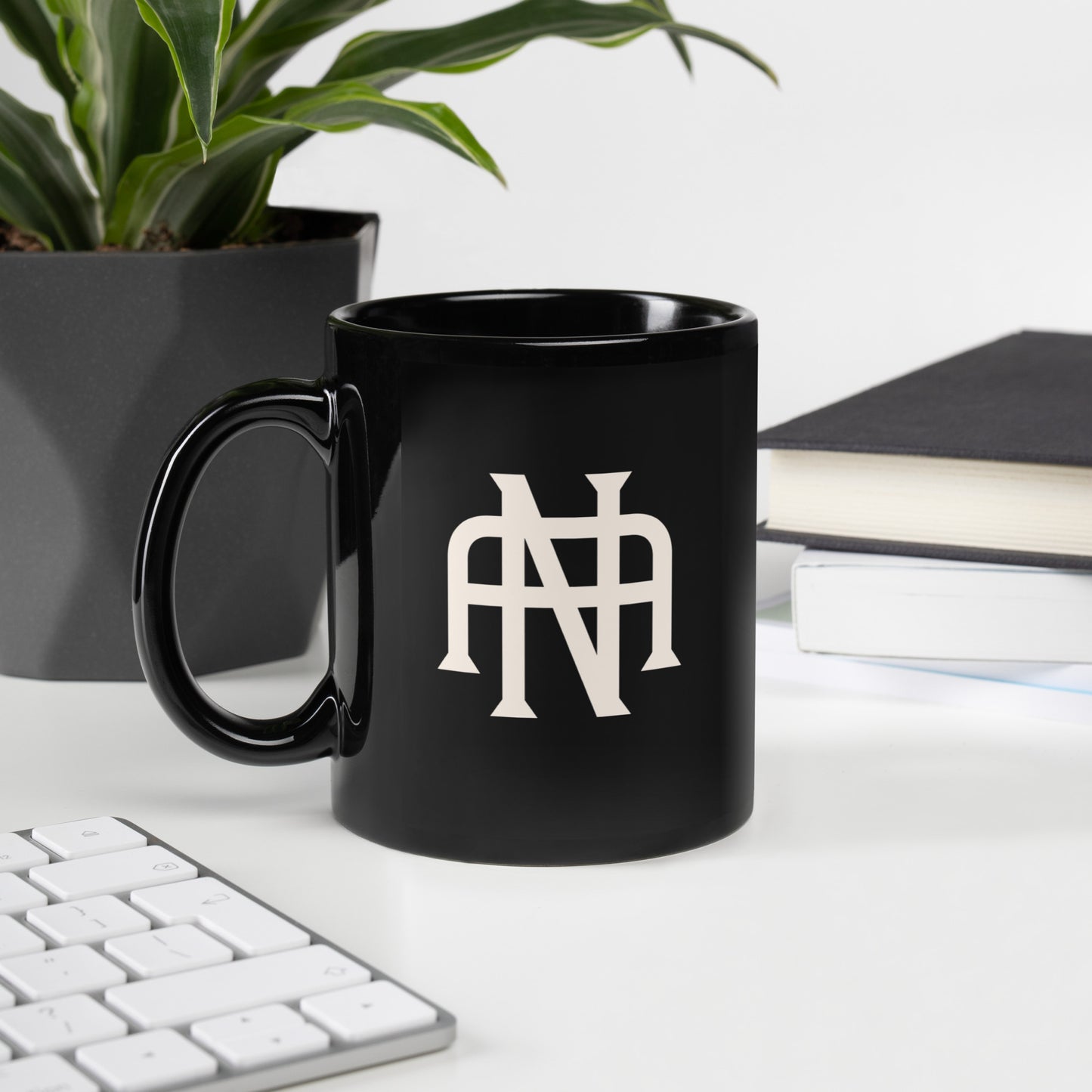 NA Black Glossy Mug