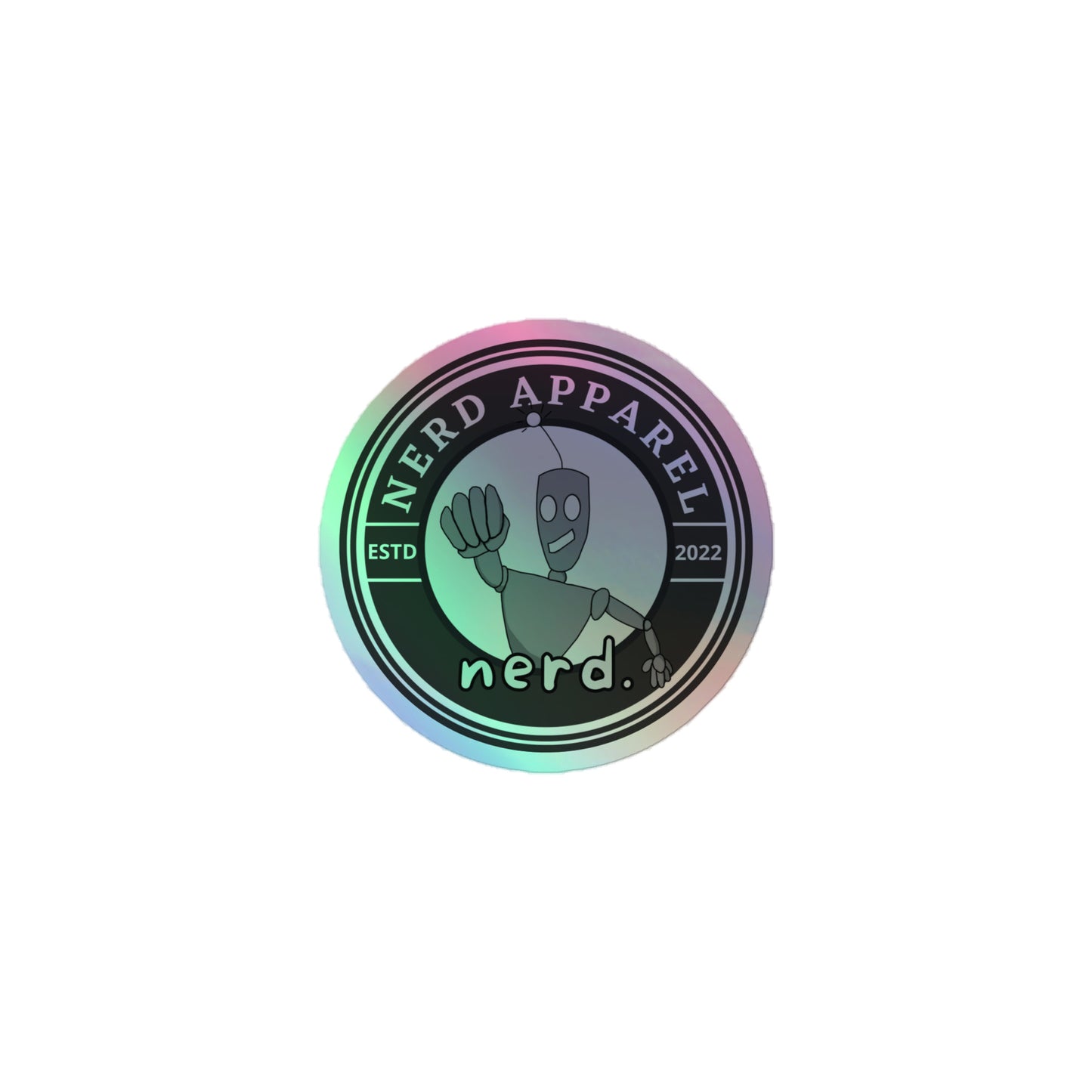 Nerd Logo Holographic Sticker