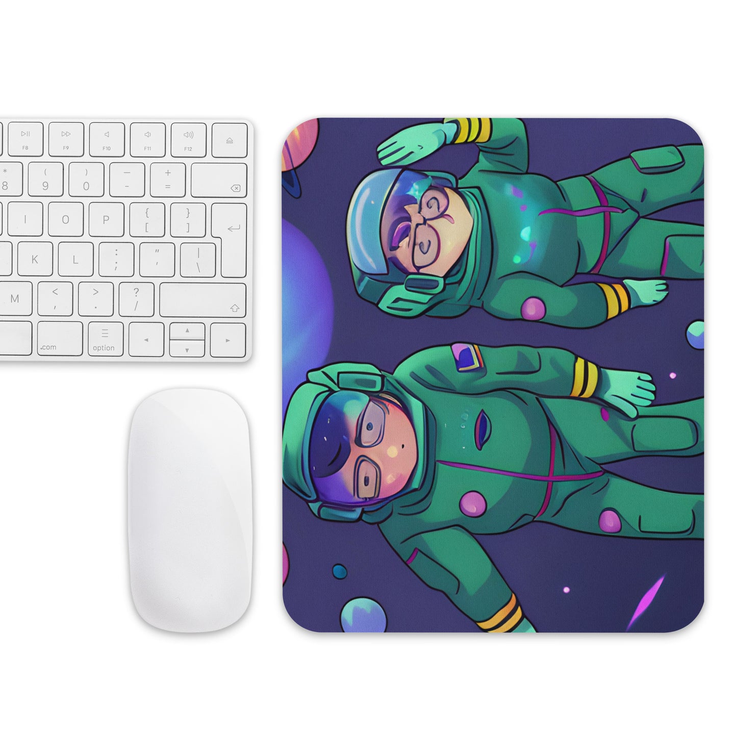 Nerds in Space Mouse Pad