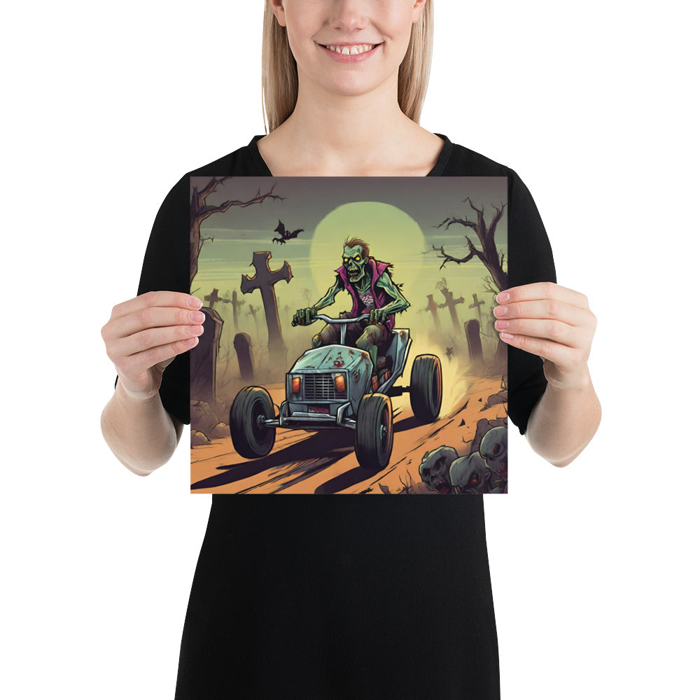 Zombie Racer - Ghoulish Racers Photo Poster