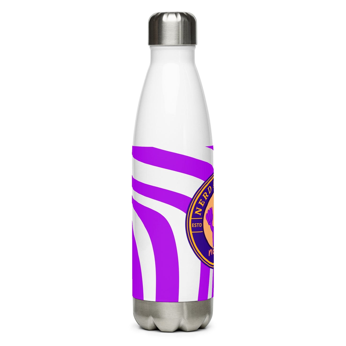 Nerd. Purple Steel Water Bottle