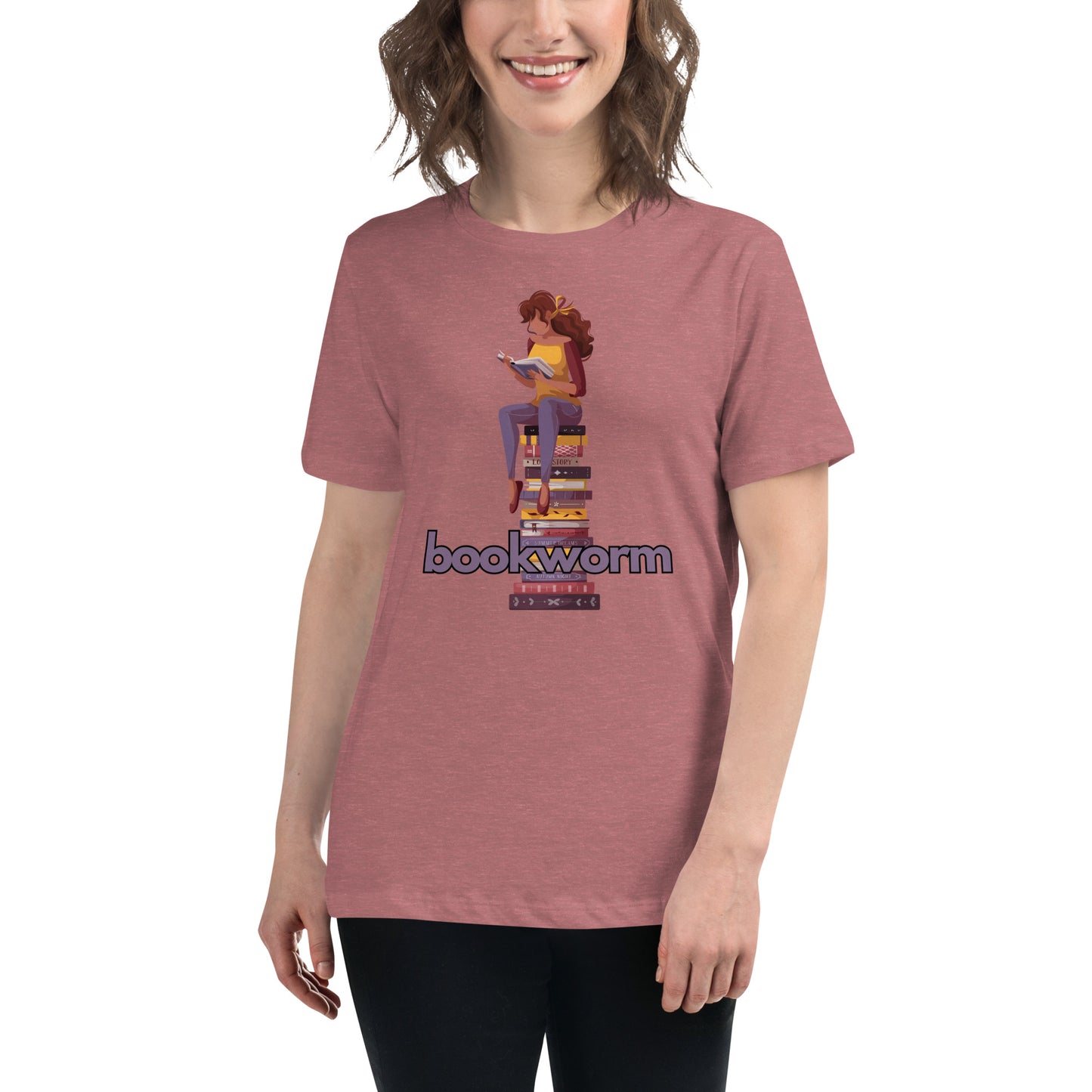 Bookworm Sitting Relaxed Tee