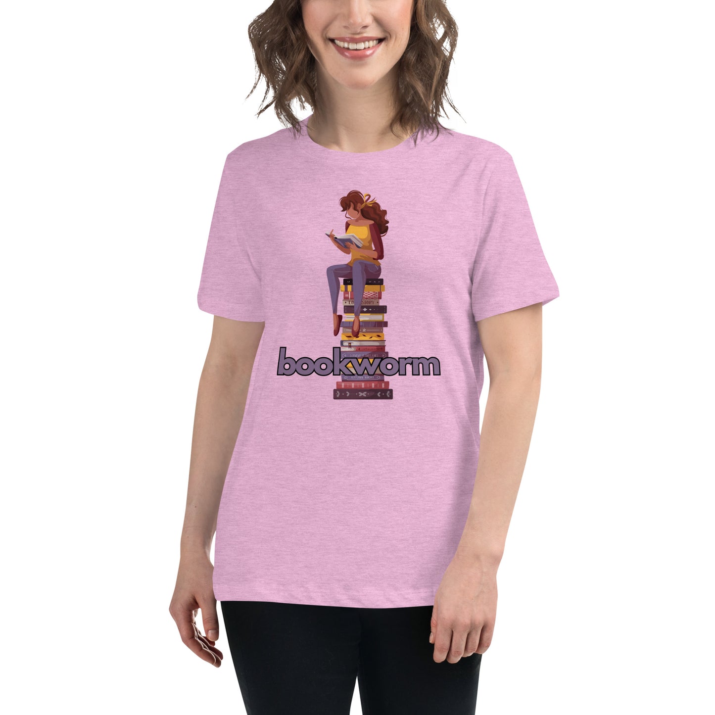 Bookworm Sitting Relaxed Tee