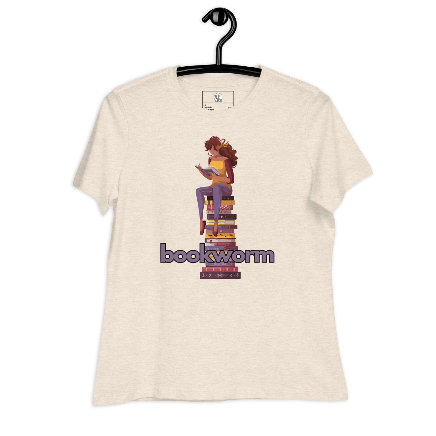 Bookworm Sitting Relaxed Tee