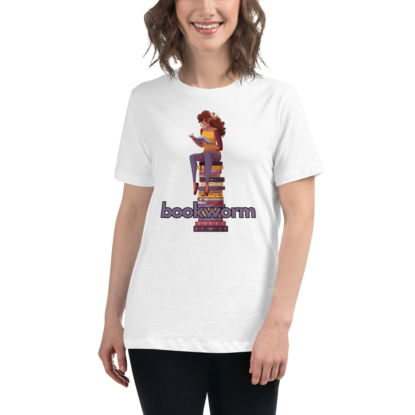 Bookworm Sitting Relaxed Tee