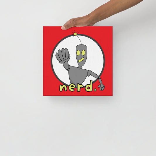 Nerd Robot Canvas