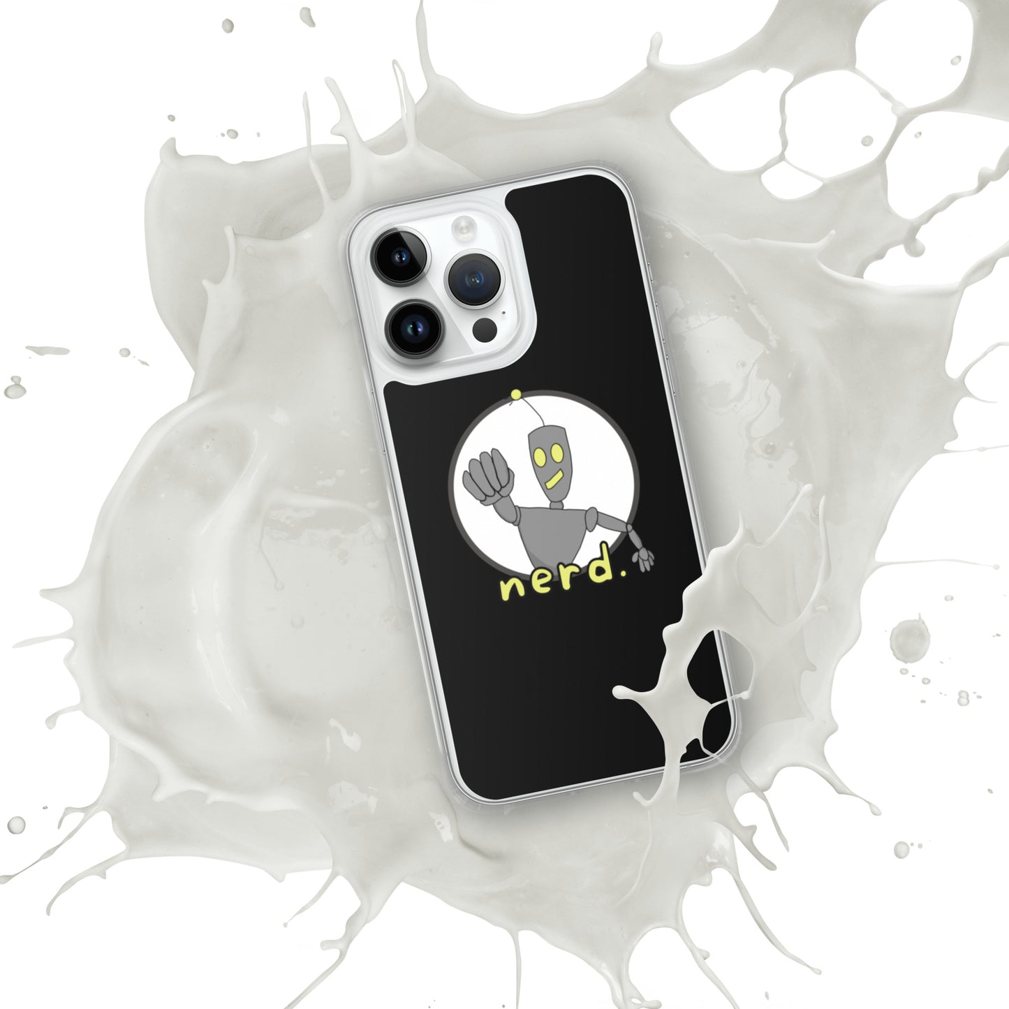 nerd. Logo Black iPhone Case