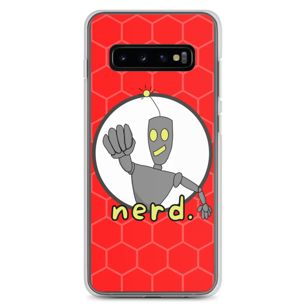 nerd. Red Samsung Case