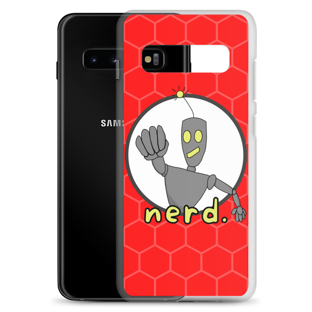 nerd. Red Samsung Case