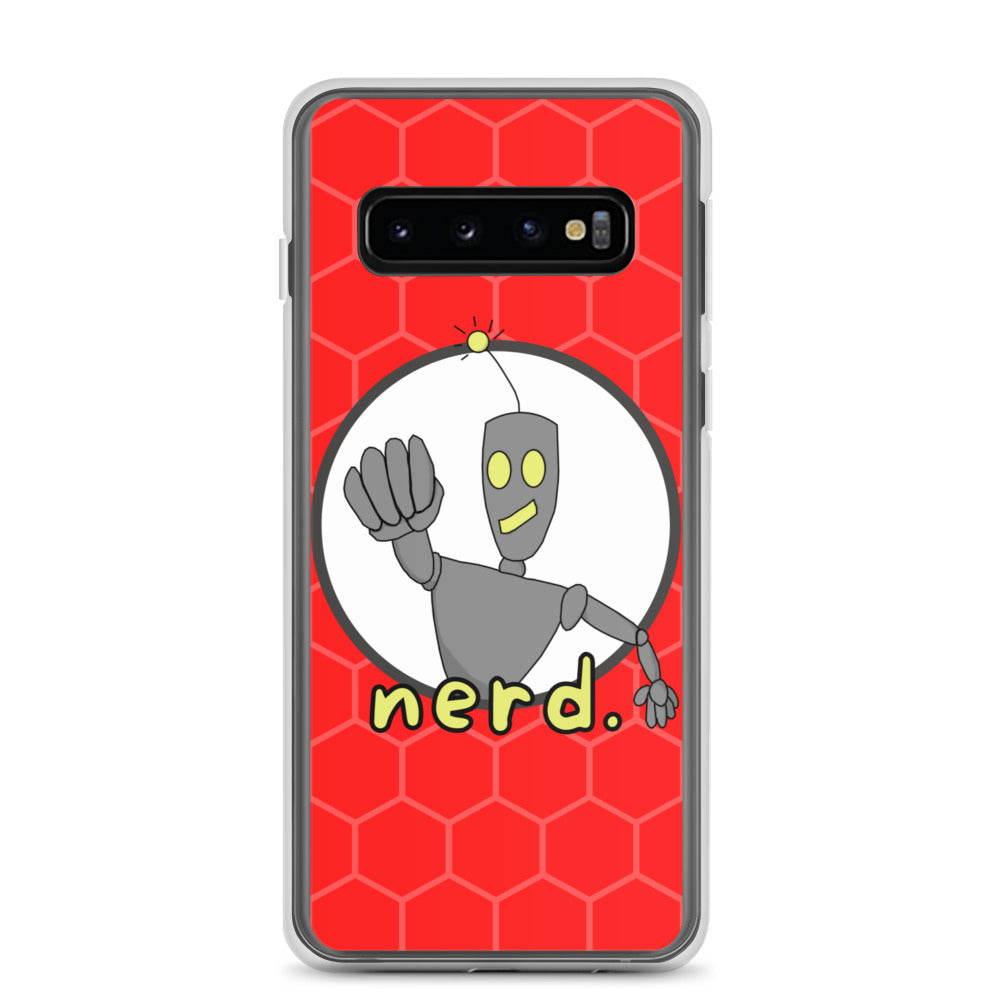 nerd. Red Samsung Case