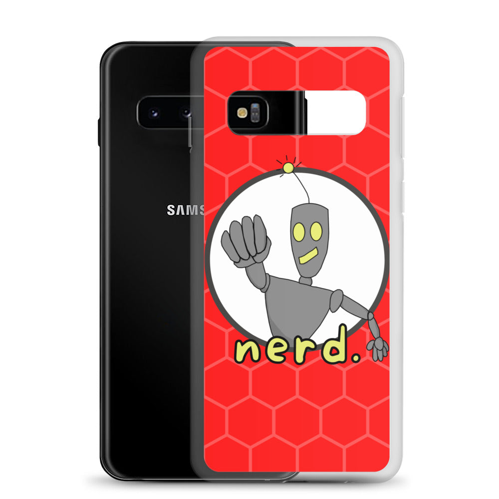 nerd. Red Samsung Case