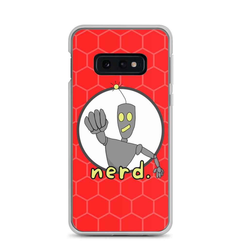 nerd. Red Samsung Case