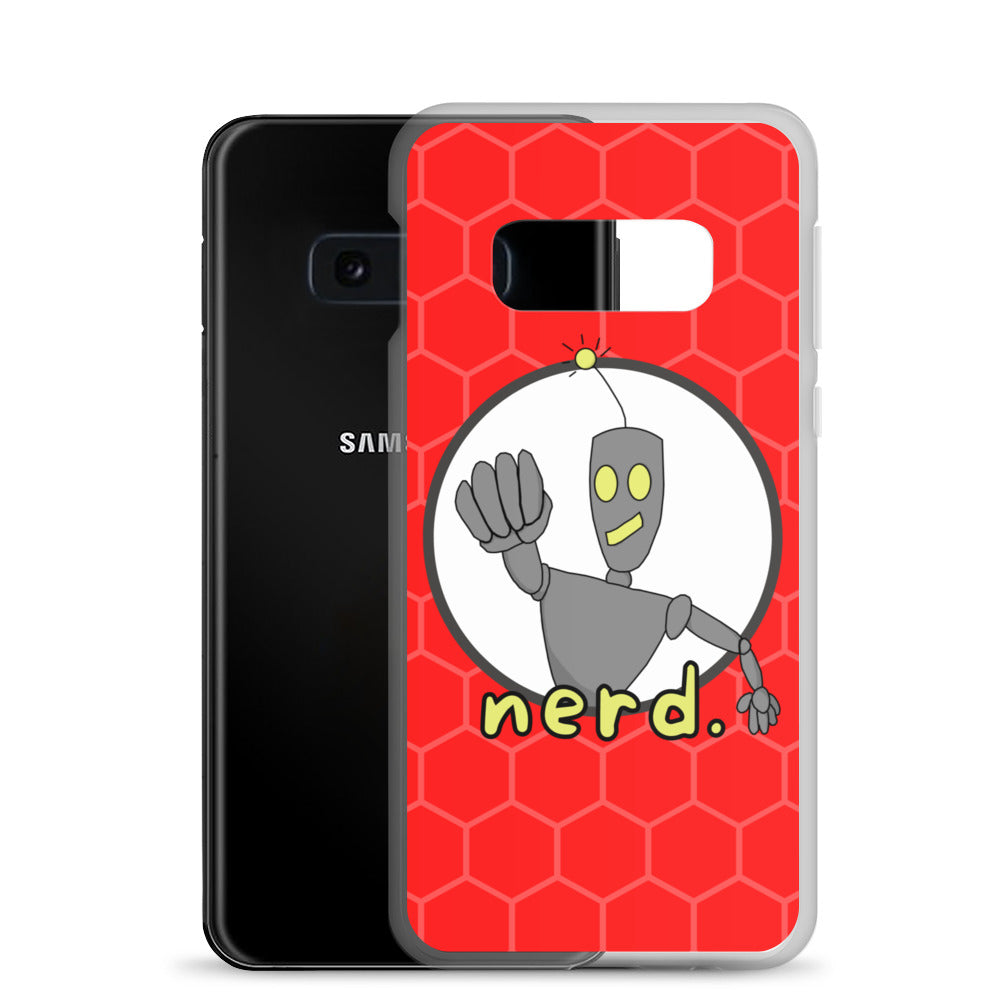 nerd. Red Samsung Case