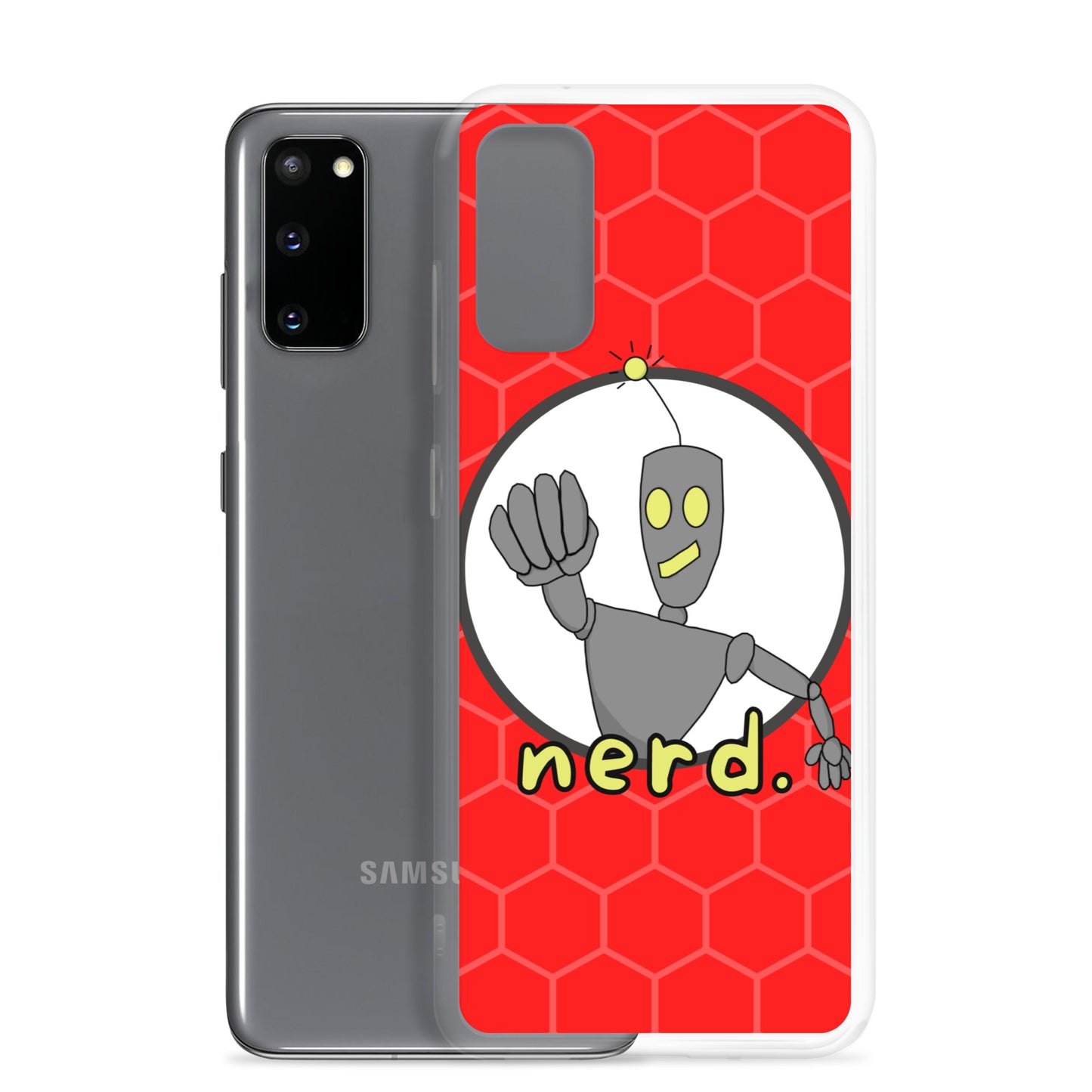 nerd. Red Samsung Case