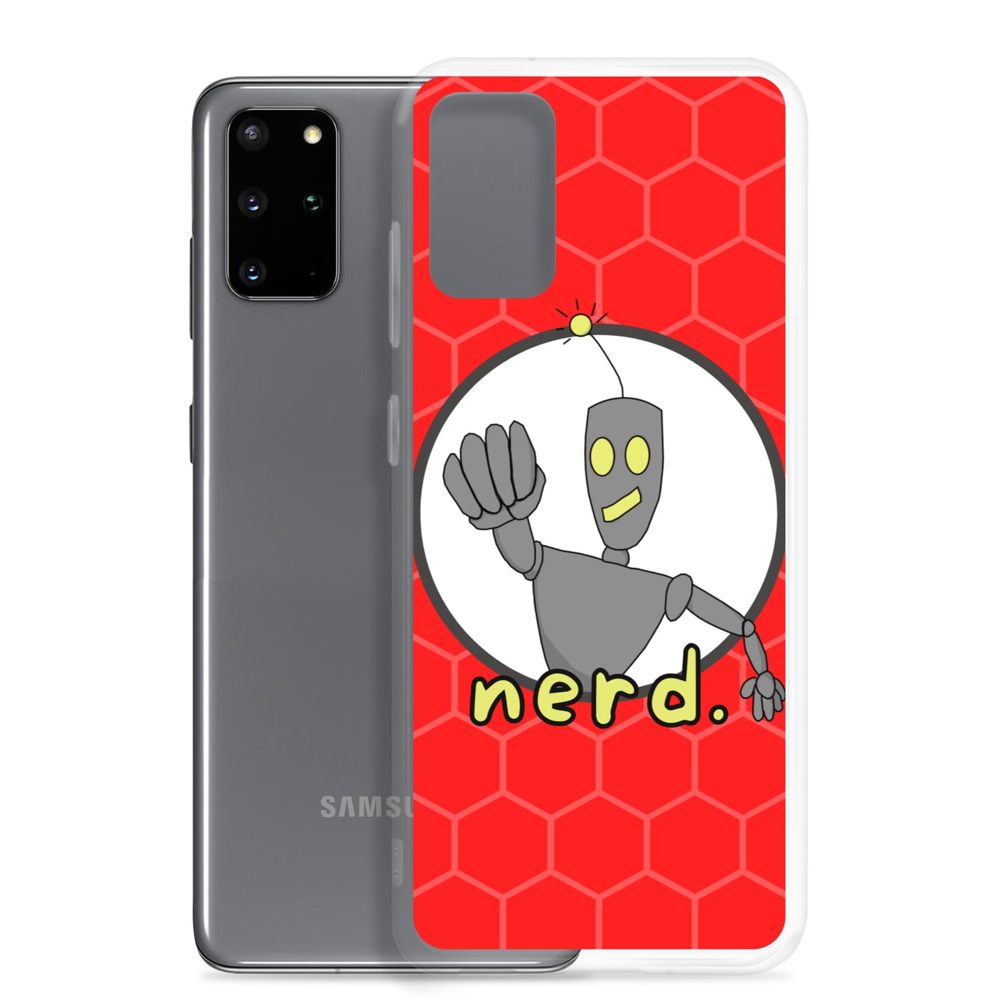 nerd. Red Samsung Case