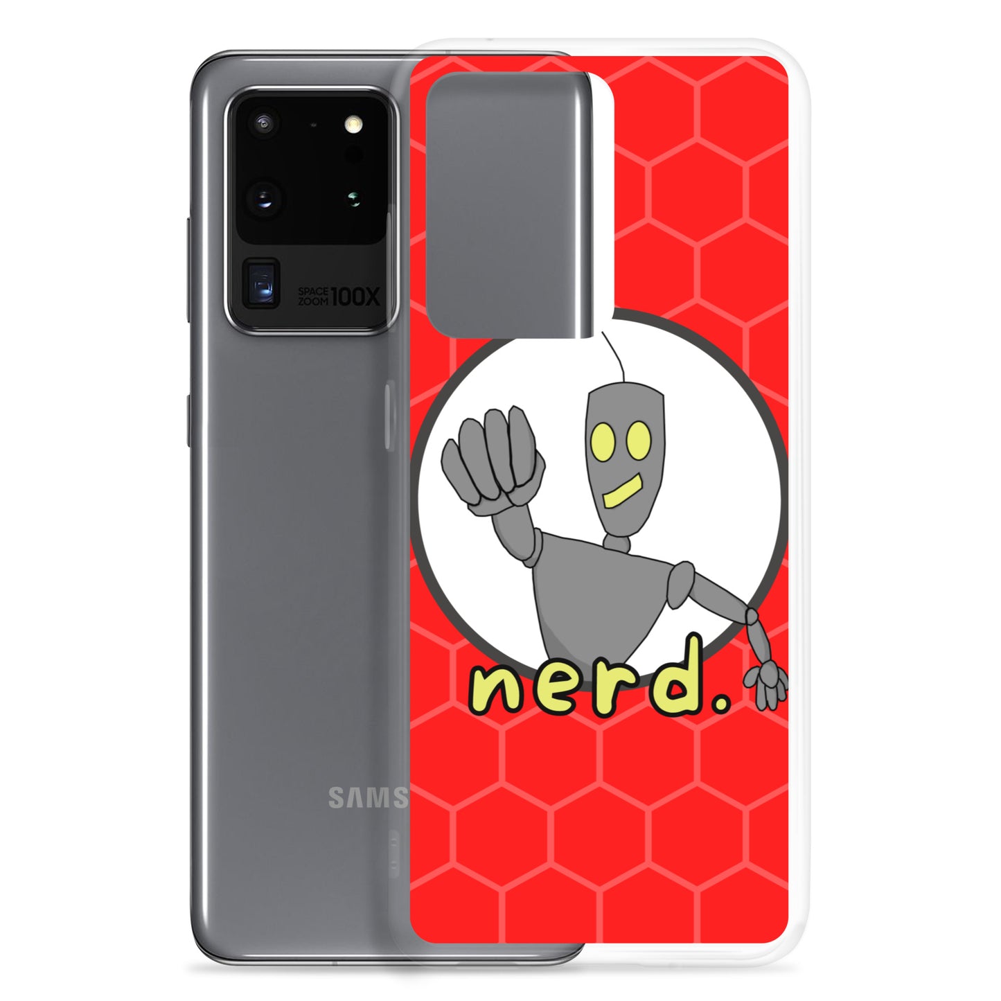 nerd. Red Samsung Case