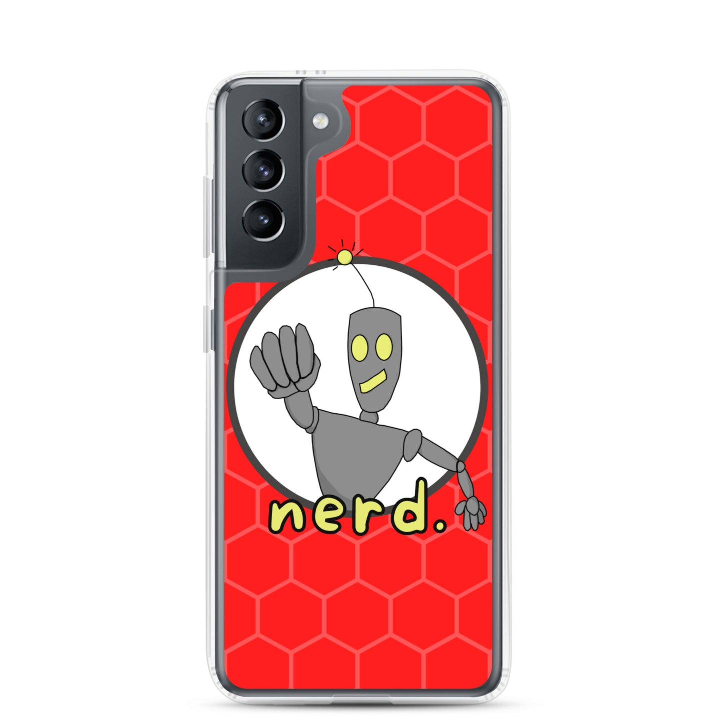 nerd. Red Samsung Case