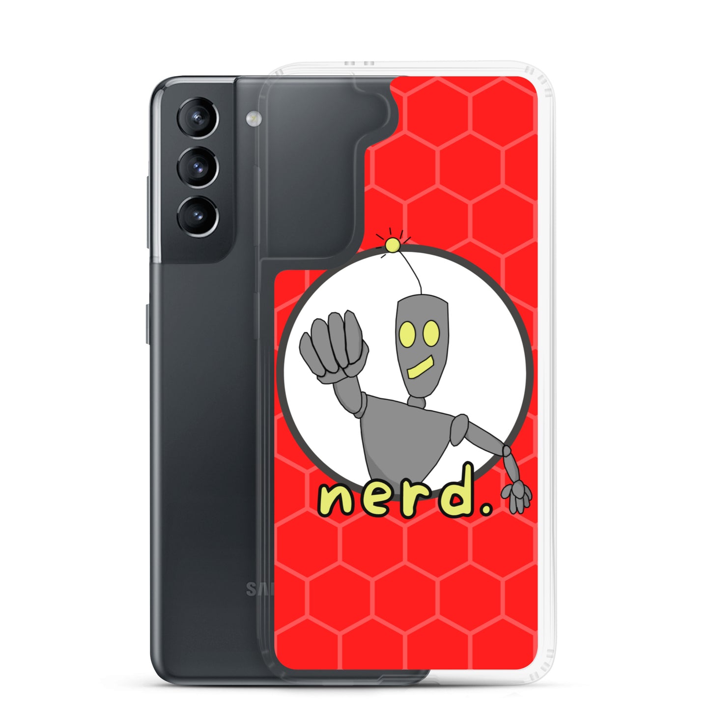 nerd. Red Samsung Case