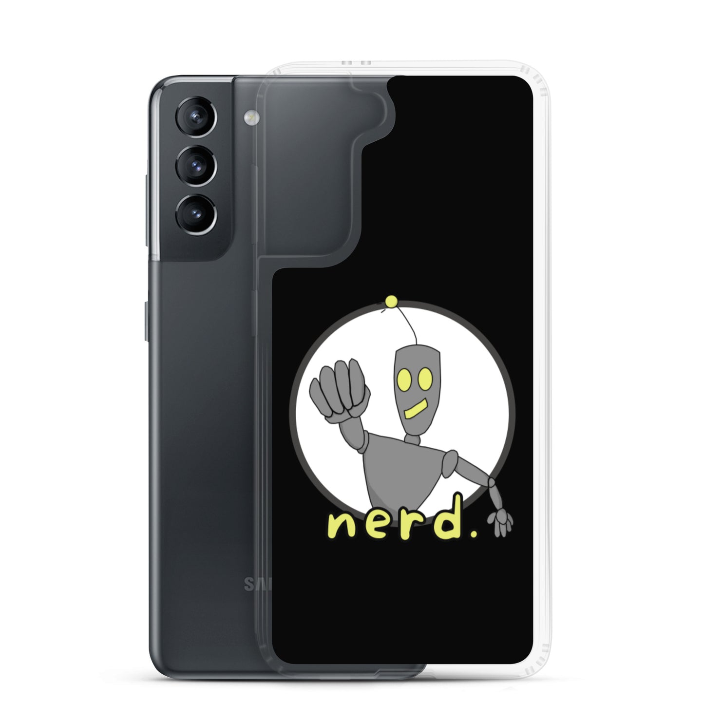 nerd. Logo Black Samsung Case