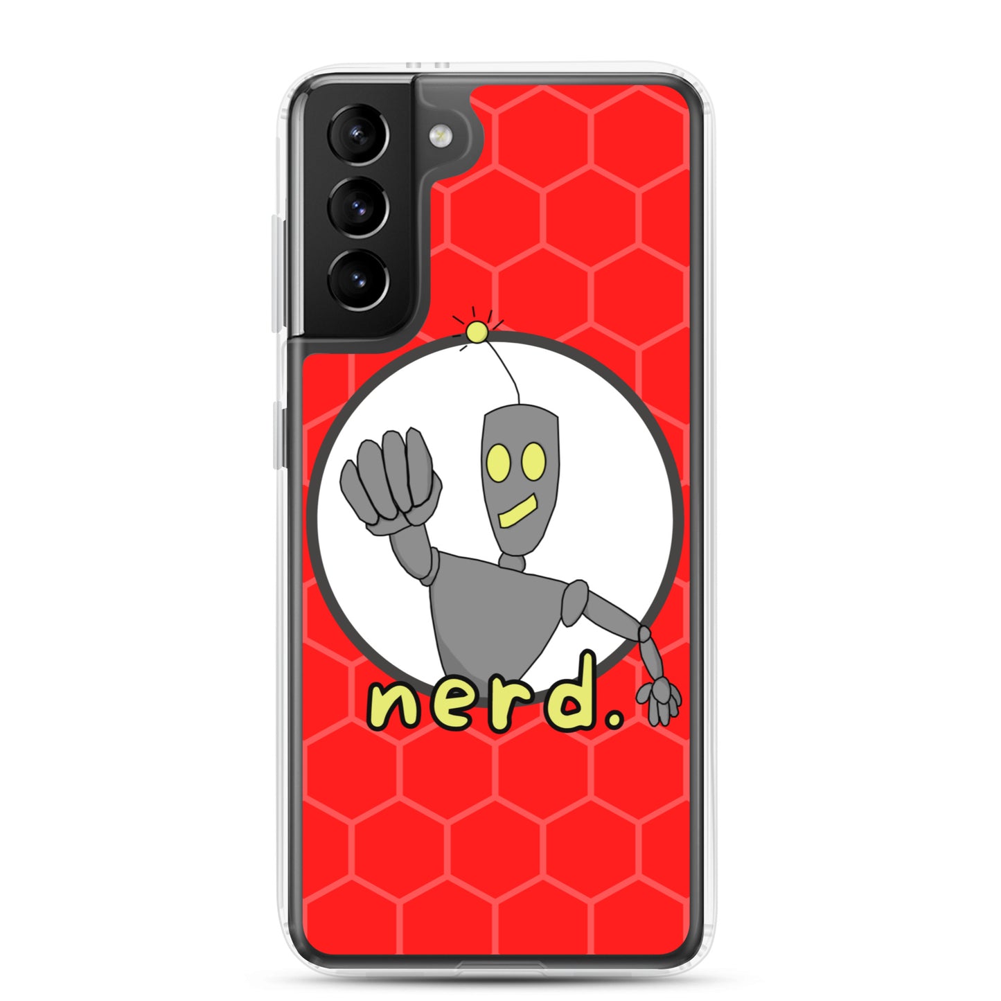 nerd. Red Samsung Case