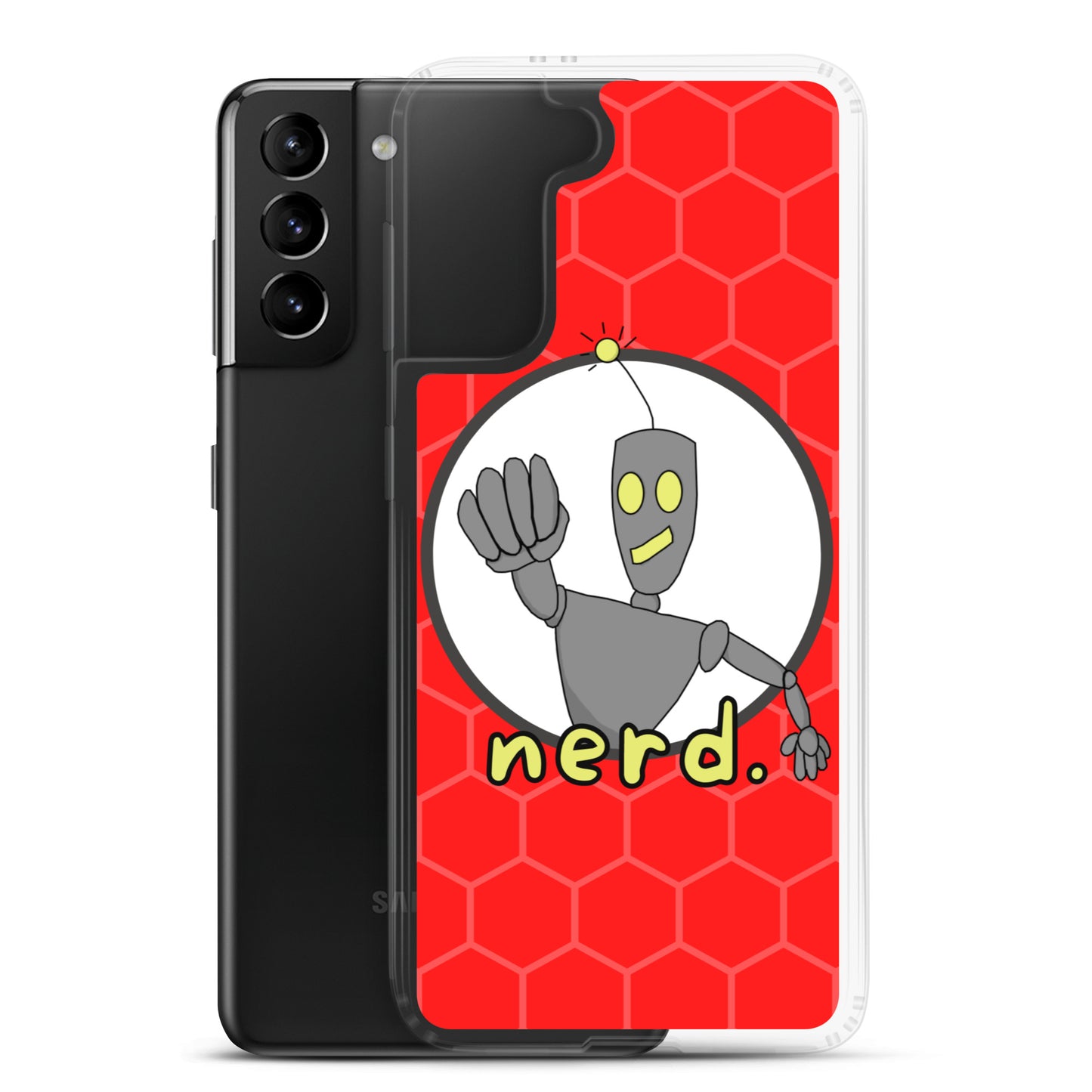 nerd. Red Samsung Case