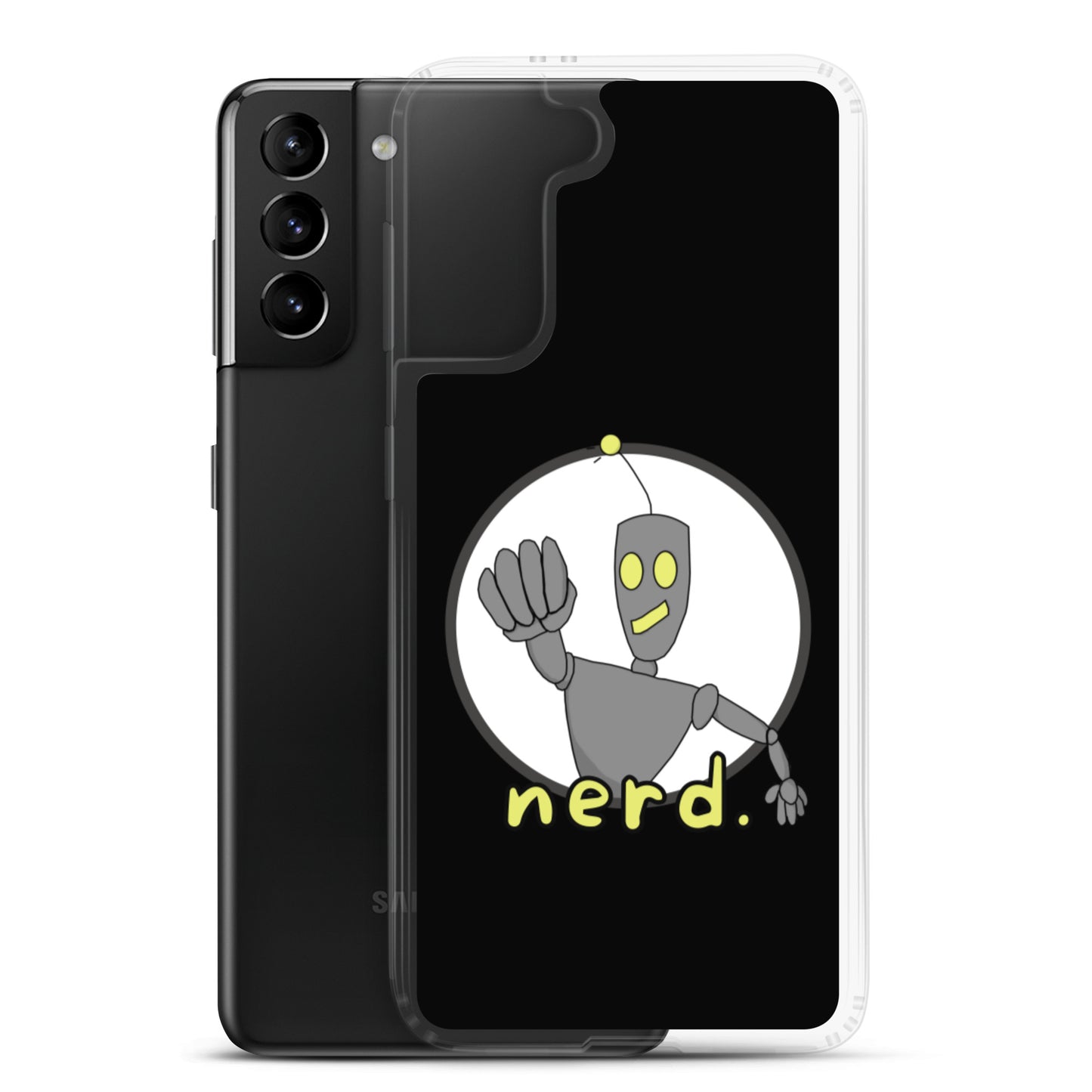 nerd. Logo Black Samsung Case