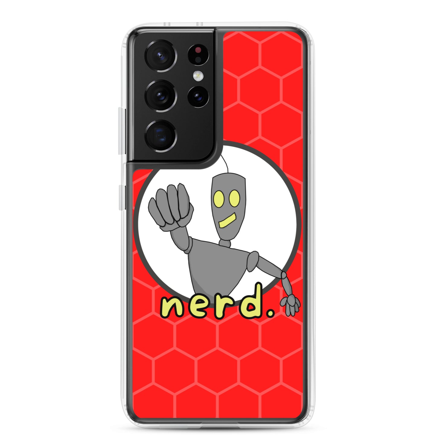 nerd. Red Samsung Case