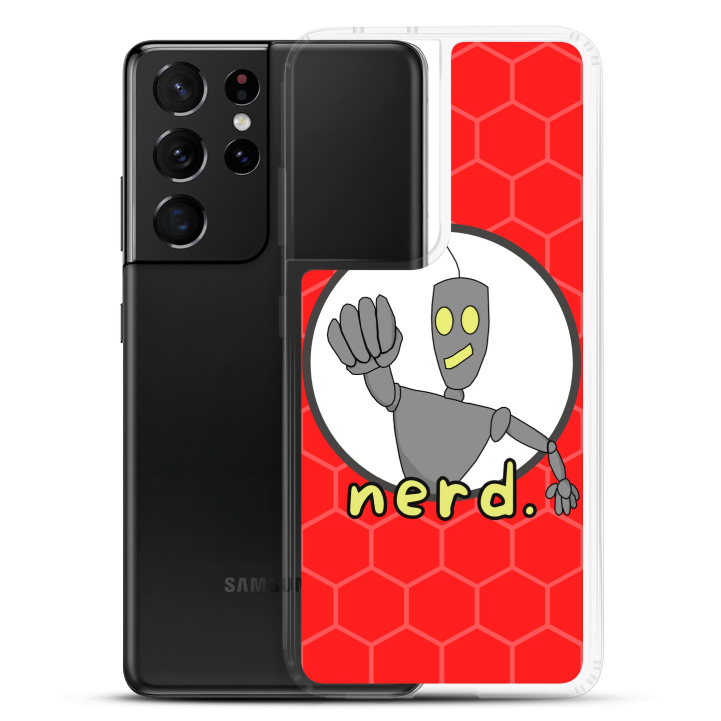 nerd. Red Samsung Case