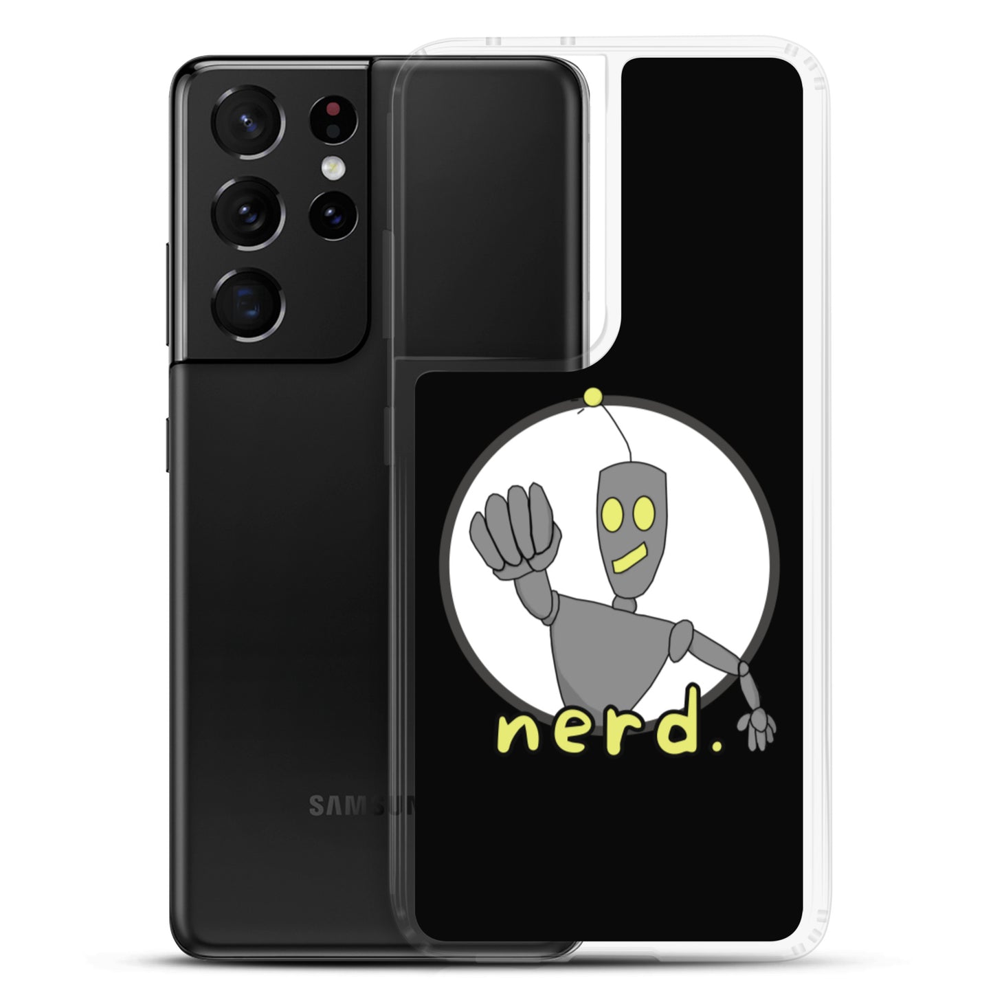 nerd. Logo Black Samsung Case