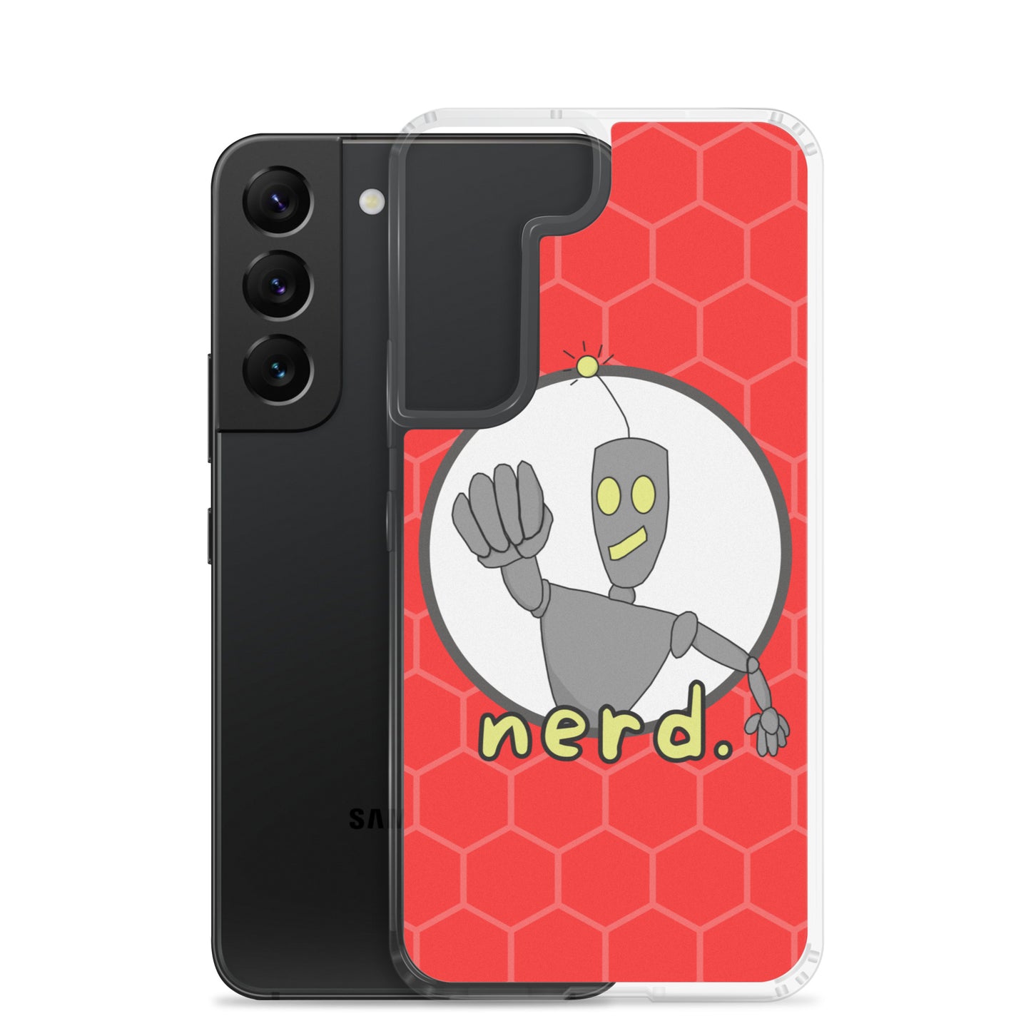 nerd. Red Samsung Case