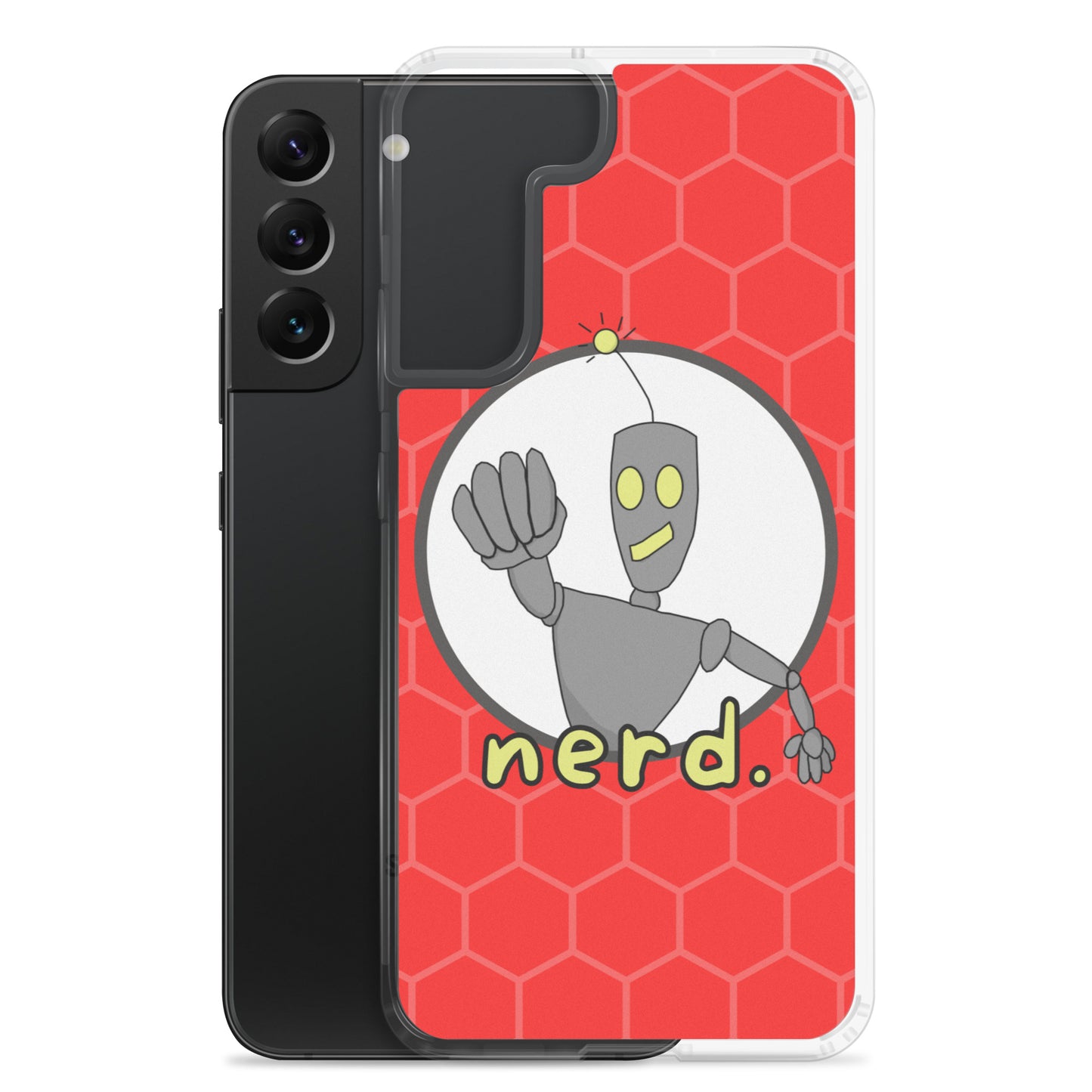 nerd. Red Samsung Case