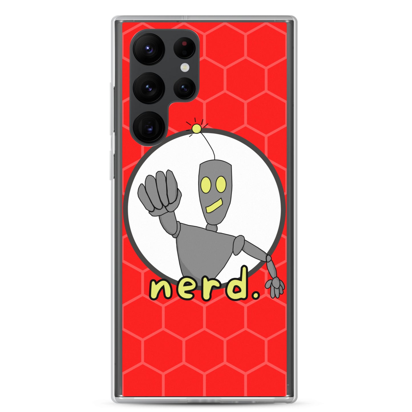 nerd. Red Samsung Case