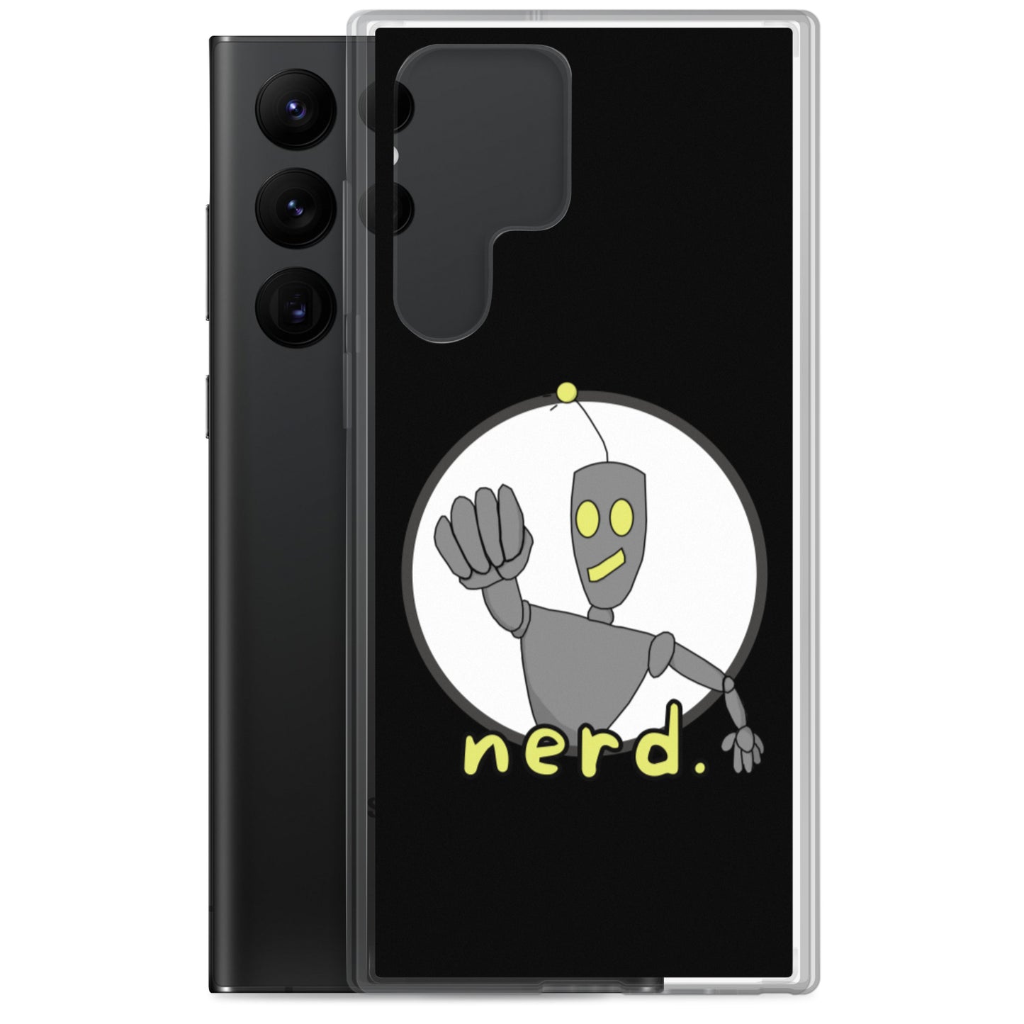 nerd. Logo Black Samsung Case