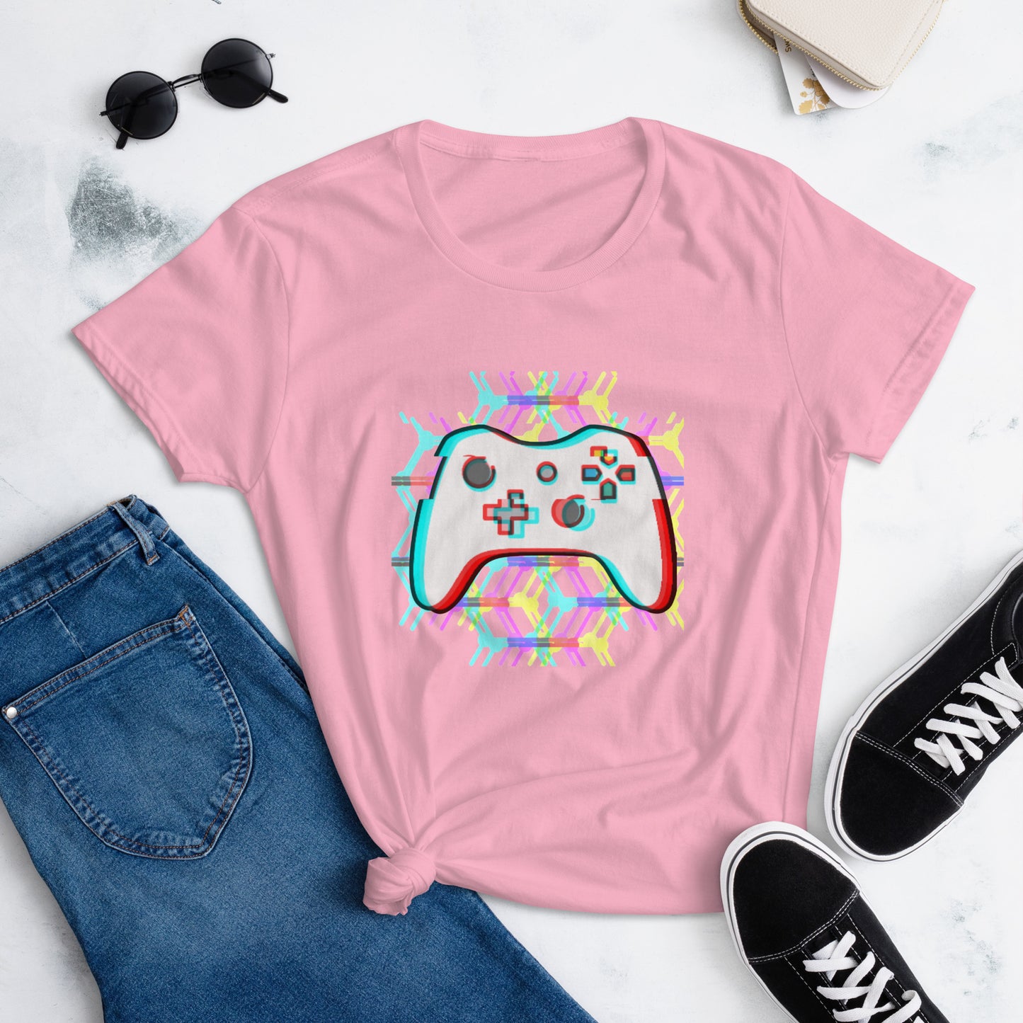 Women's Glitched Controller Tee