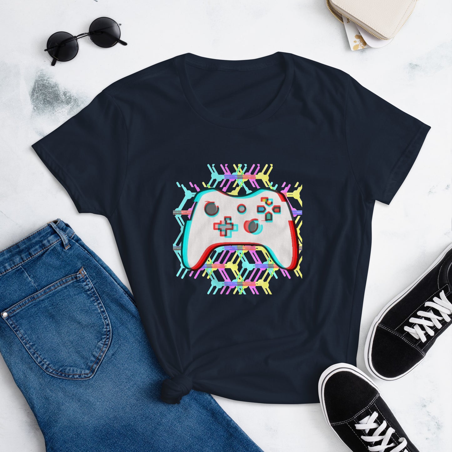 Women's Glitched Controller Tee