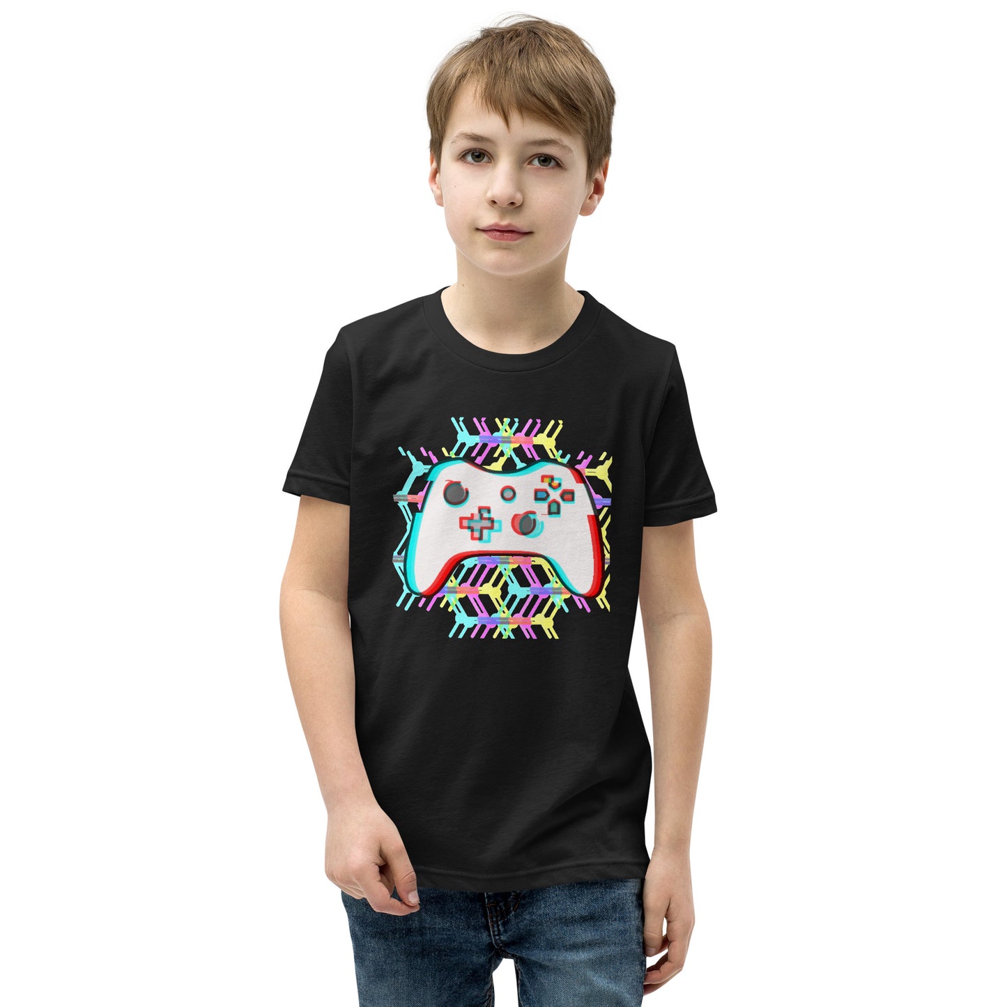 Youth Glitched Controller Tee