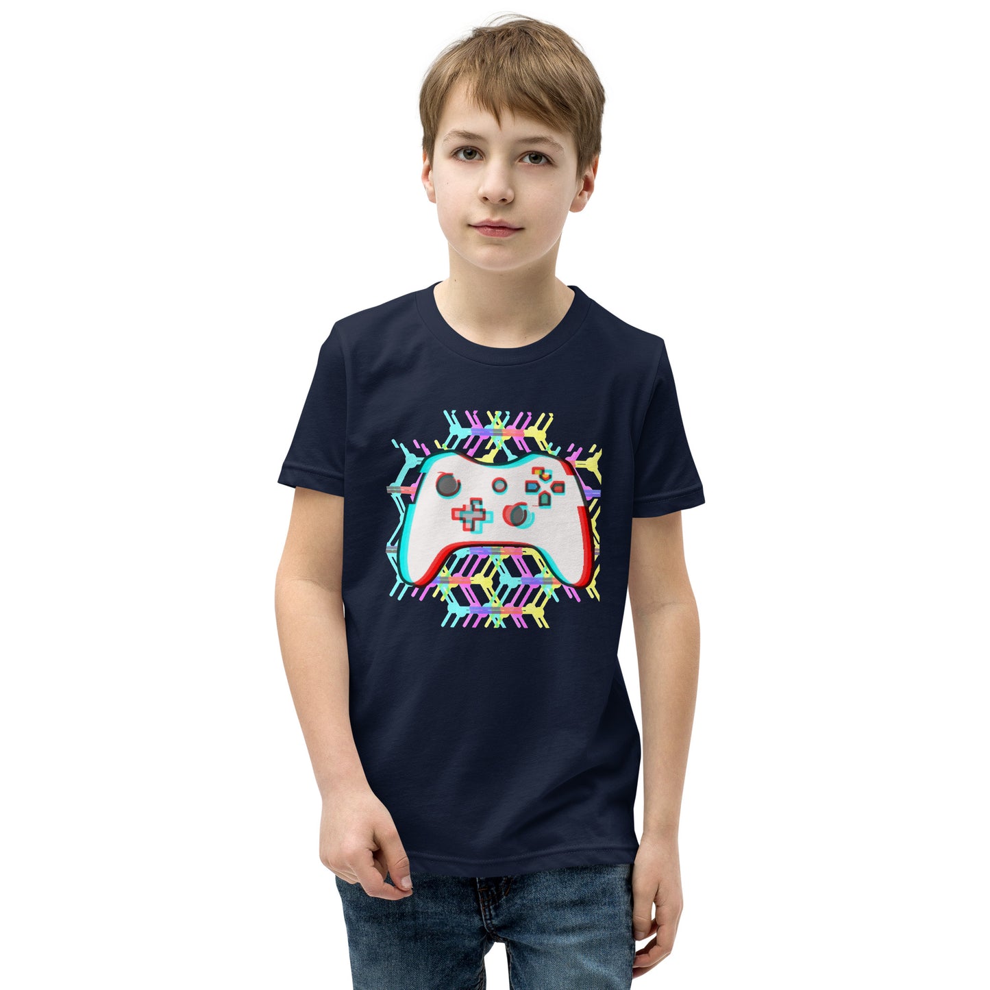 Youth Glitched Controller Tee